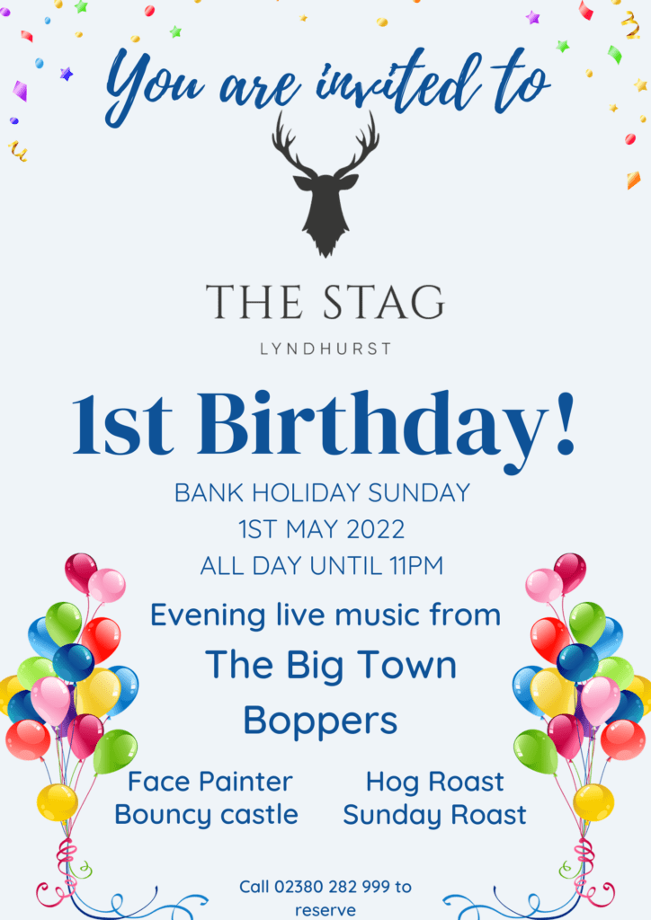The Stag First Birthday
